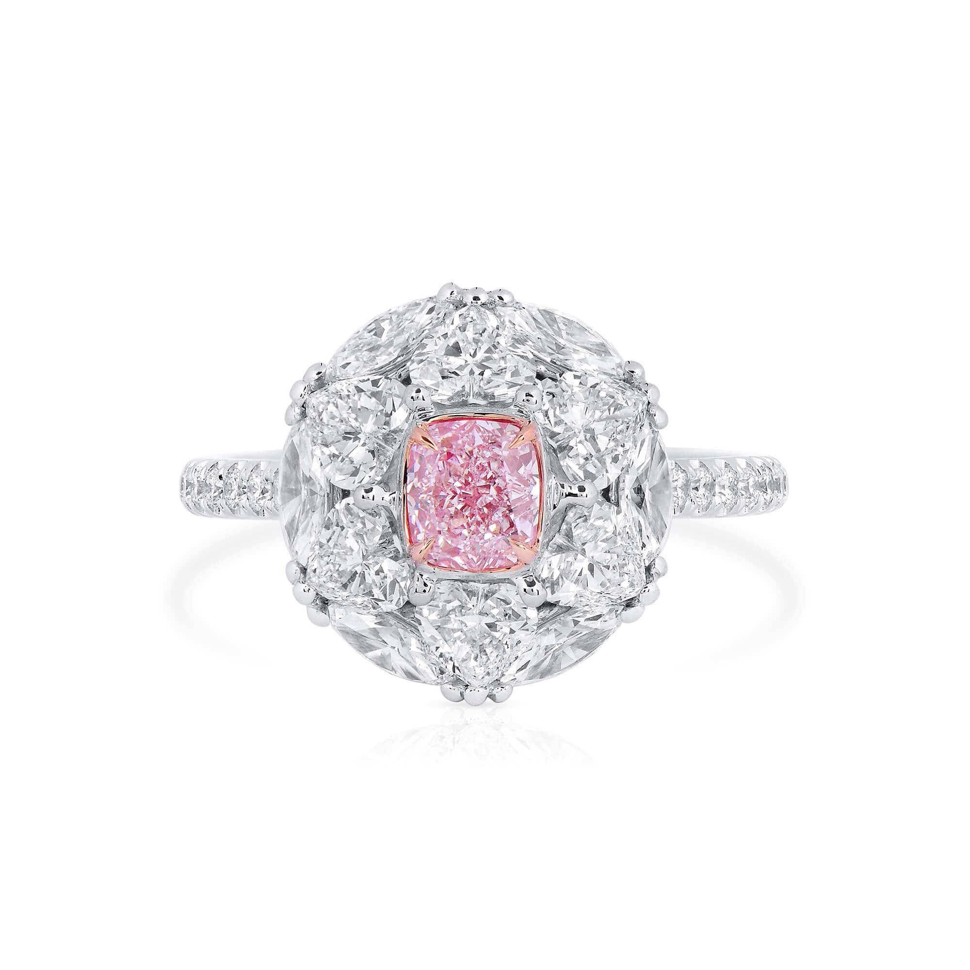 Fancy Light Pink Diamond Ring, 0.66 Ct. (0.75 Ct. TW