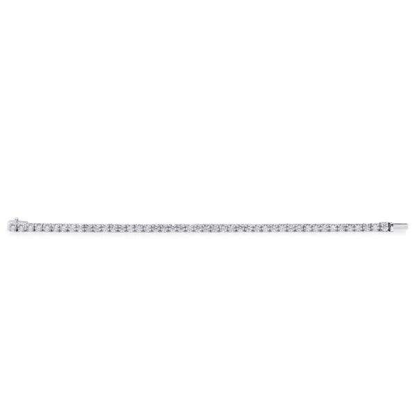 White Diamond Bracelet, 7.60 Carat, Round shape