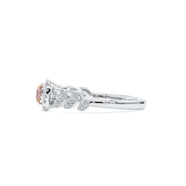 Fancy Brownish Purple Pink Diamond Ring, 0.14 Ct. (0.32 Ct. TW), Radiant shape, GIA Certified, 6207212894