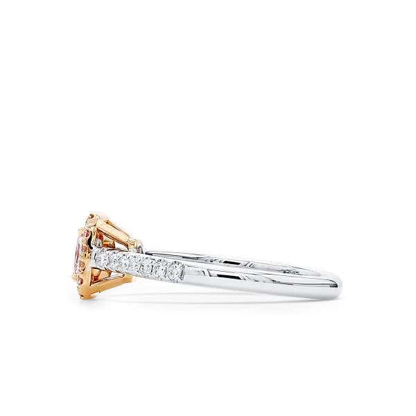 Very Light Pink Diamond Ring, 0.45 Ct. (0.73 Ct. TW), Radiant shape, GIA Certified, 7348048628