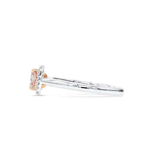 Fancy Light Pink Diamond Ring, 0.66 Ct. (0.75 Ct. TW), Radiant shape, GIA Certified, 6204081017