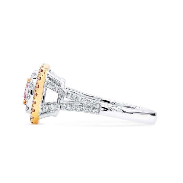 Very Light Pink Diamond Ring, 0.50 Ct. (1.05 Ct. TW), Cushion shape, GIA Certified, 2368582683