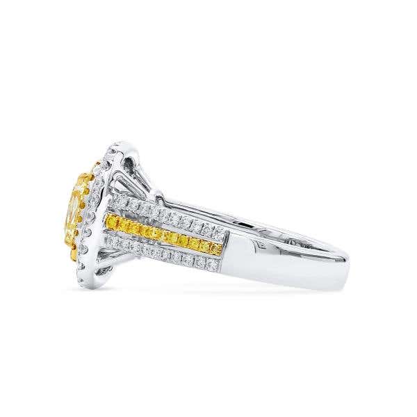 Fancy Yellow Diamond Ring, 1.94 Ct. (2.74 Ct. TW), Radiant shape, GIA Certified, 5212646061