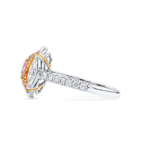 Very Light Pink Diamond Ring, 0.63 Ct. (2.31 Ct. TW), Cushion shape, GIA Certified, 6291140726