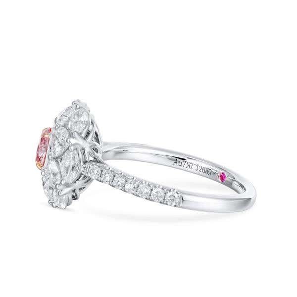 Light Pink Diamond Ring, 0.36 Ct. (2.04 Ct. TW), Oval shape, GIA Certified, 1196938849