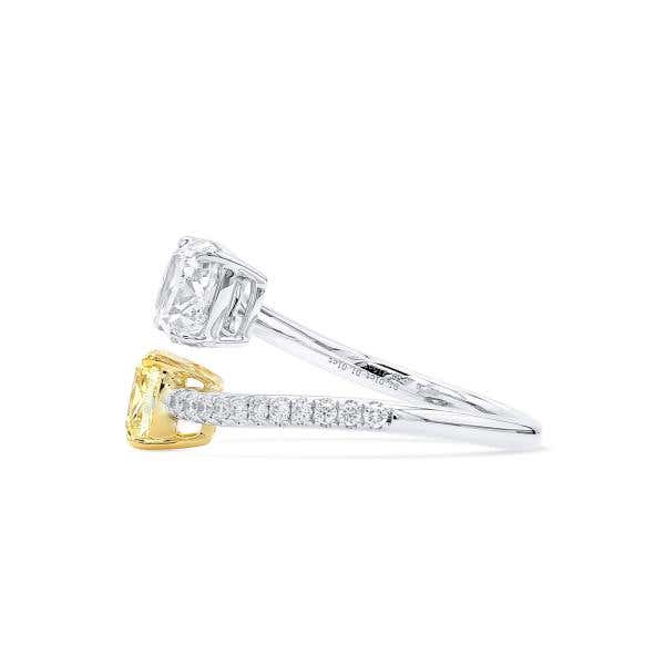 Yellow and White Diamond Ring, 1.01Ct. (2.24 Ct. TW), GIA Certified