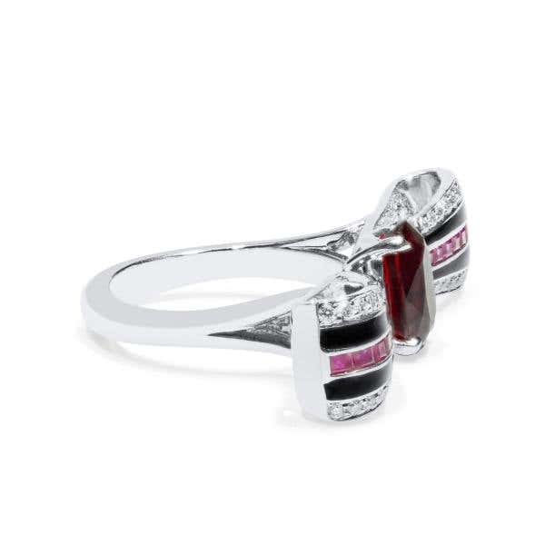 Vivid Deep Red Ruby And Diamond Ring, 3.03 Ct. (3.53 Ct. TW), JCRG05519103