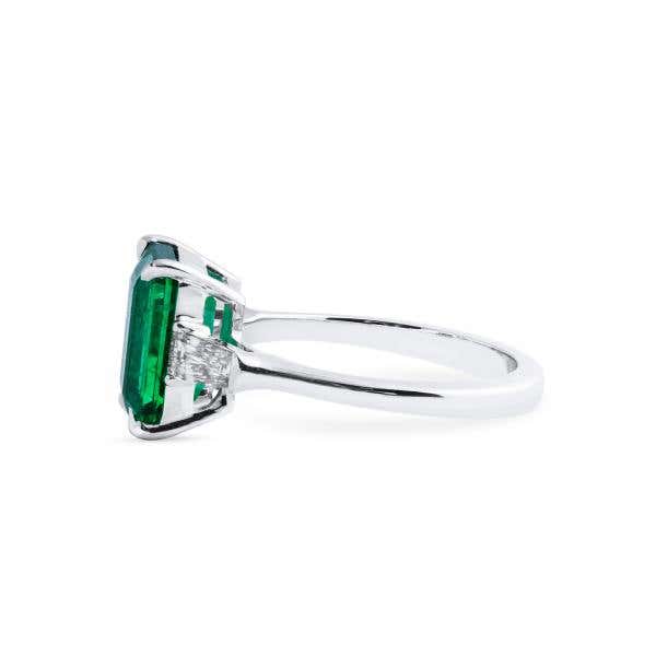 Natural Green Emerald Ring, 3.21 Ct. (3.68 Ct. TW), GRS Certified, GRS2021-068042