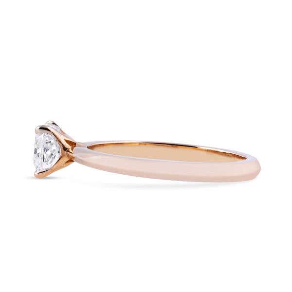 White Diamond Ring, 1.01 Carat, Cushion shape, GIA Certified, 1329193063
