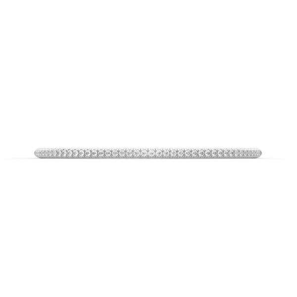 Centuria™ Bangle in White Gold  with Half Pavé White Diamonds