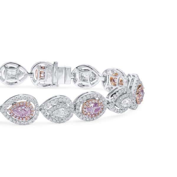 Pink and White Diamond Bracelet, 2.53 Ct. (6.40 Ct. TW), Multishape, 6401527209