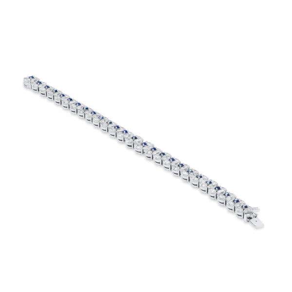 Natural Blue Sapphire Bracelet, 10.84 Ct. TW