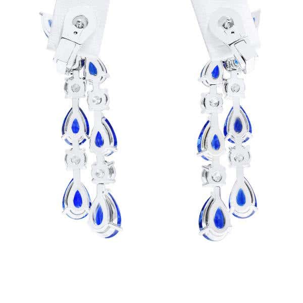 Natural Blue Sapphire Earrings, 16.02 Ct. (20.11 Ct. TW), EG_Lab Certified, J50838801IL