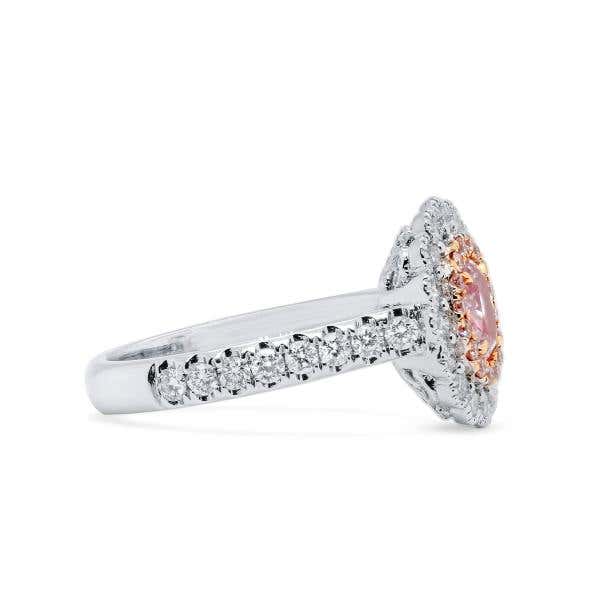 Very Light Pink Diamond Ring, 0.62 Ct. (1.61 Ct. TW), Oval shape, EG_Lab Certified, J50815157IL