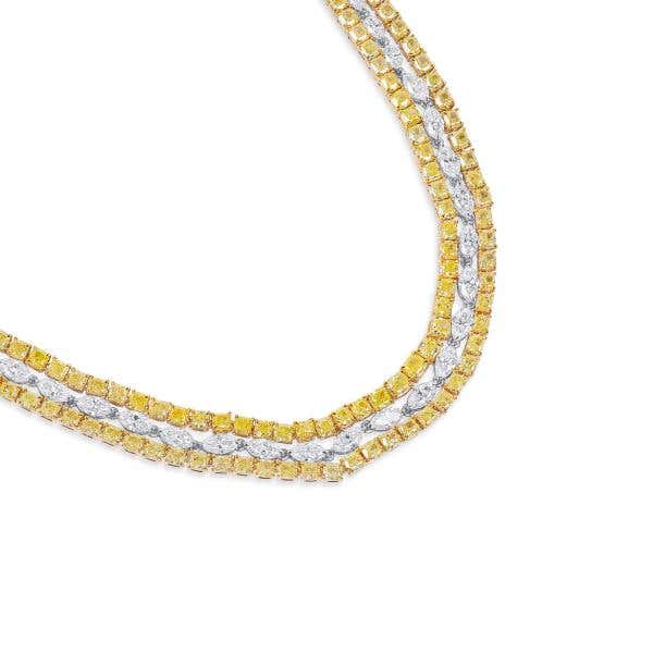 Fancy Yellow Diamond Necklace, 36.94 Ct. (49.12 Ct. TW), Mix shape