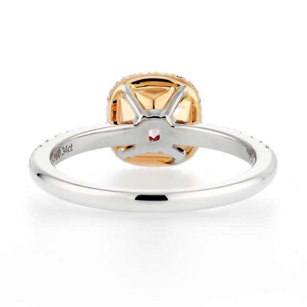 Fancy Brownish Pink Diamond Ring, 1.05 Ct. (1.39 Ct. TW), Cushion shape, GIA Certified, 2155974574
