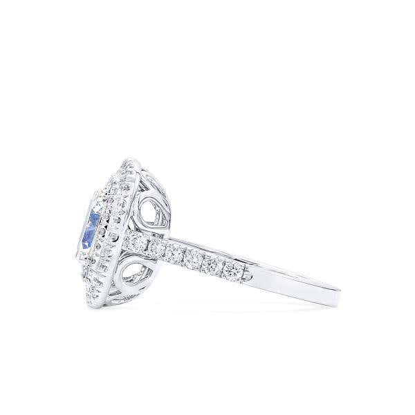 Fancy Blue Green Diamond Ring, 3.61 Ct. TW, Cushion shape, GIA Certified