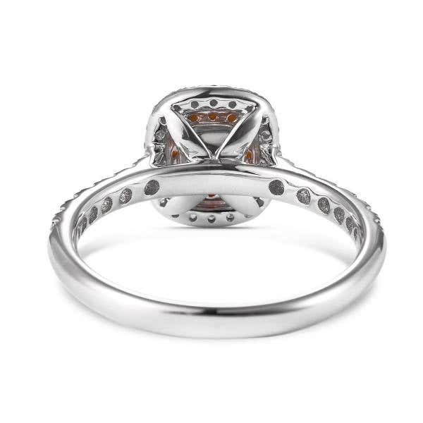 Fancy Yellow Diamond Ring, 0.75 Ct. TW, Cushion shape