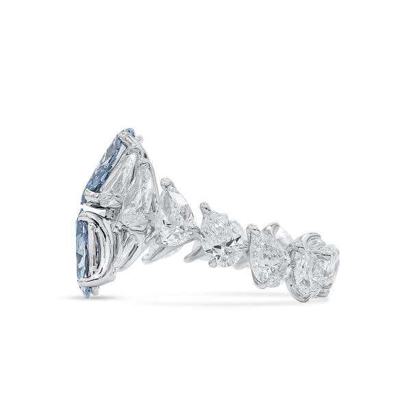 Fancy Intense Blue Diamond Ring, 4.30 Carat, Pear shape, GIA Certified, JCRF05486680