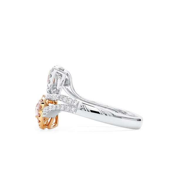 Very Light Pink Diamond Ring, 1.01 Ct. (1.43 Ct. TW), Pear shape, GIA Certified, JCRF05489090