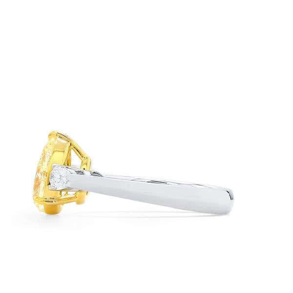 Fancy Light Yellow Diamond Ring, 2.01 Ct. (2.38 Ct. TW), Pear shape, GIA Certified, 1389745982