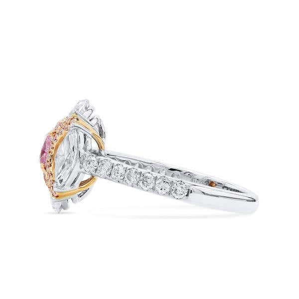 Very Light Pink and White Diamond Ring, 0.55 Ct. (2.25 Ct. TW), Cushion shape, 5406095652