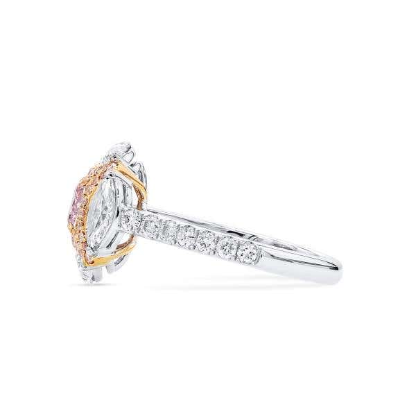 Light Pink and White Diamond Ring, 0.70 Ct. (2.38 Ct. TW), Cushion shape, 2396528726