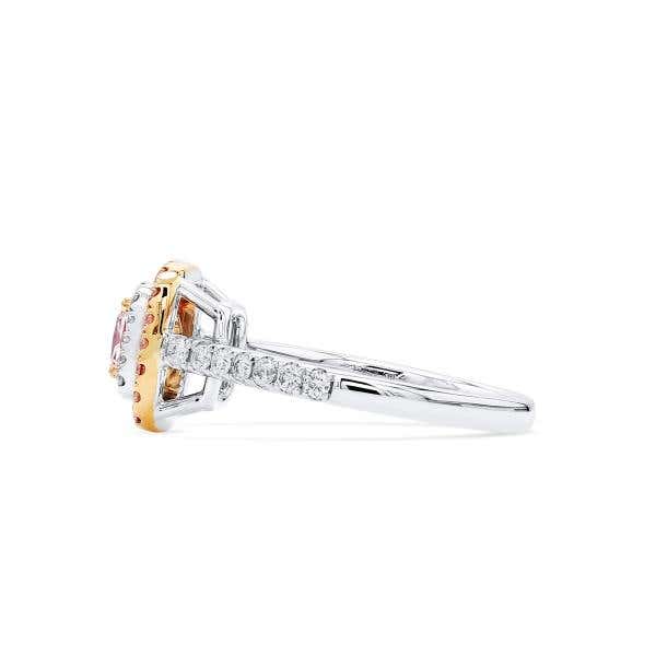 Very Light Pink Diamond Ring, 0.50 Ct. (0.93 Ct. TW), Cushion shape, GIA Certified, 1329804936