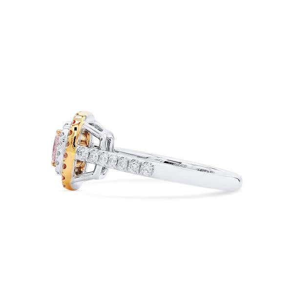 Very Light Pink Diamond Ring, 0.70 Ct. (1.14 Ct. TW), Cushion shape, GIA Certified, 6402773231