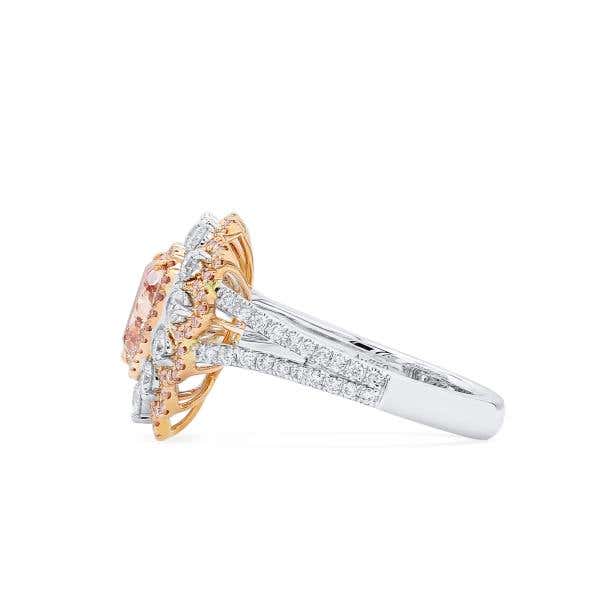 Fancy Light Pinkish Brown Diamond Ring, 1.29 Ct. (2.18 Ct. TW), Heart shape, GIA Certified, 6224313205
