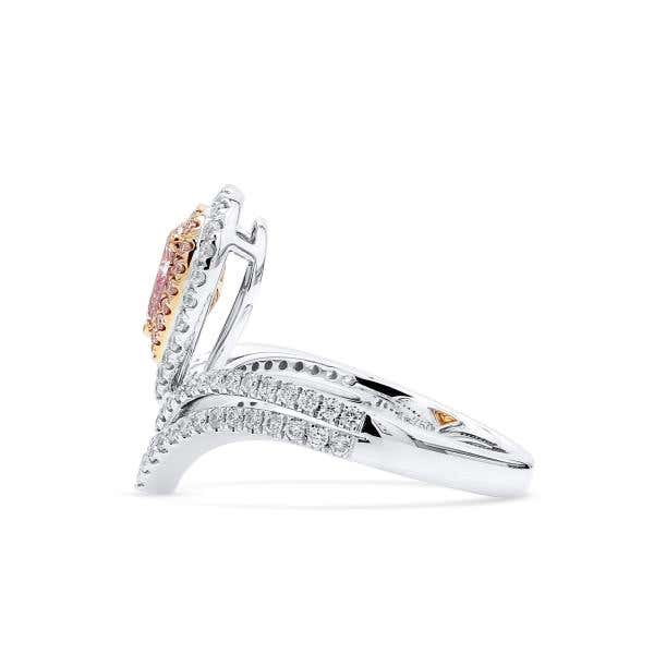 Light Pink and White Diamond Ring, 0.50 Ct. (1.00 Ct. TW), Pear shape, 1226604431