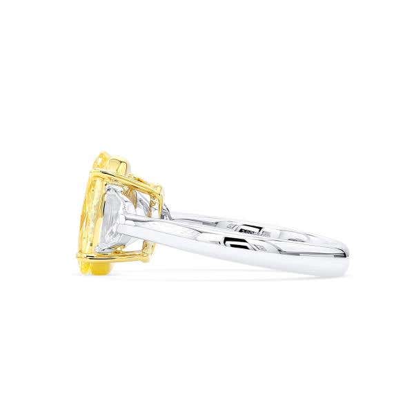 Fancy Intense Yellow Diamond Ring, 2.58 Ct. (3.17 Ct. TW), Oval shape, GIA Certified, 6224616528