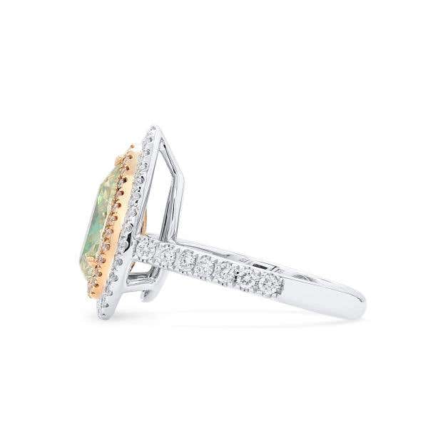Fancy Greenish And Graish Yellow Diamond Ring, 2.04 Ct. (2.65 Ct. TW), Pear Shape, 6223631368