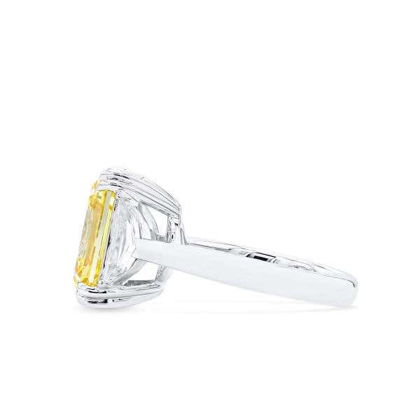 Fancy Intense Yellow Diamond Ring, 8.50 Ct. (9.19 Ct. TW), Emerald Shape, JCRF05545333