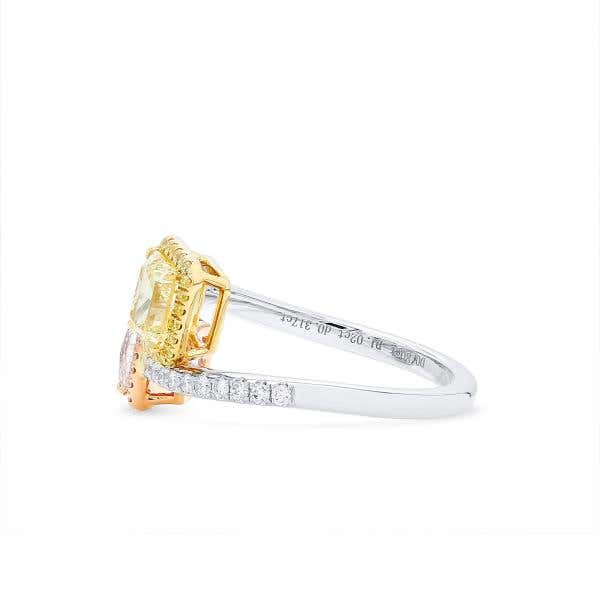 Fancy Light Yellow & Light Pink Diamond Ring, 1.82 Ct. (2.14 Ct. TW), Radiant Shape, JCRF05545744