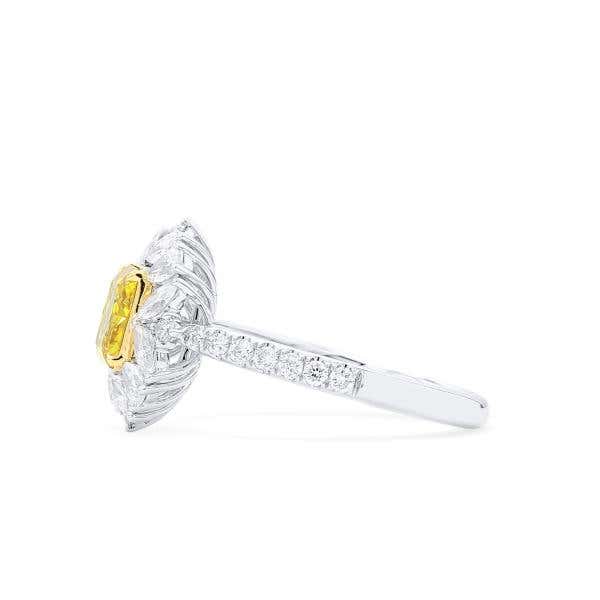 Fancy Deep Yellow Diamond Ring, 1.00 Ct. (1.91 Ct. TW), Radiant shape, GIA Certified, 7378111669