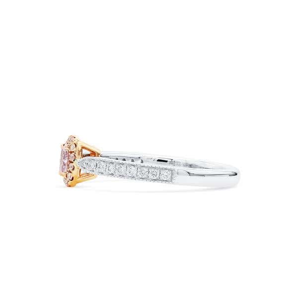 Fancy Pinkish Purple Diamond Ring, 0.31 Ct. (0.53 Ct. TW), Cushion shape, GIA Certified, 2235037279
