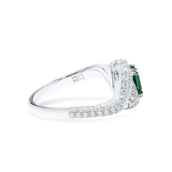 Natural Vivid Green Colombia Emerald Ring, 2.02 Ct. TW, GRS Certified