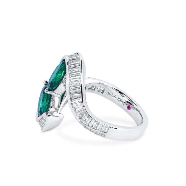 Vivid Green Colombian Emerald And Diamond Ring, 2.22 Ct. (3.47 Ct. TW), JCRG05512045