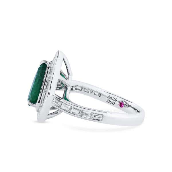Natural Vivid Green Colombia Emerald Ring, 2.06 Ct. (3.14 Ct. TW), GRS Certified, GRS2021-038572