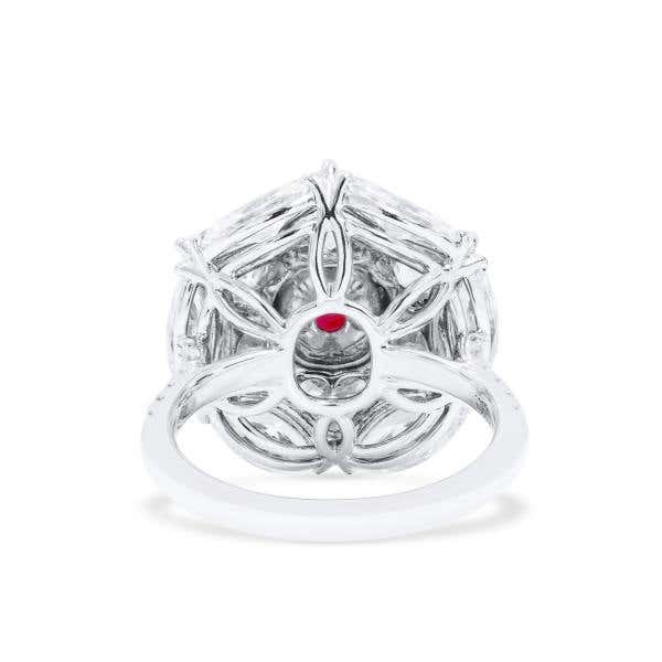 Natural Vivid Red Ruby and Diamond Ring, 2.62 Ct. (9.34 Ct. TW), GRS2023-058846, Unheated