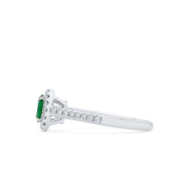 Vivid Green Emerald And Diamond Ring, 0.38 Ct. (0.64 Ct. TW), G2112020322