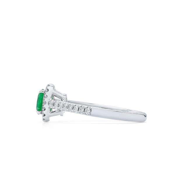 Vivid Green Emerald And Diamond Ring, 0.41 Ct. (0.65 Ct. TW), G2112020321
