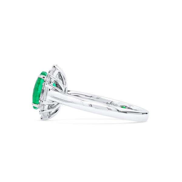 Vivid Green Colombian Emerald And Diamond Ring, 1.82 Ct. (2.48 Ct. TW), GRS2020-128132