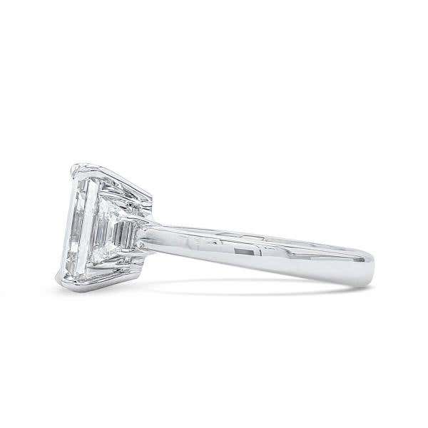 White Diamond Ring, 3.03 Ct. (3.65 Ct. TW), Emerald shape, GIA Certified, 1329121212