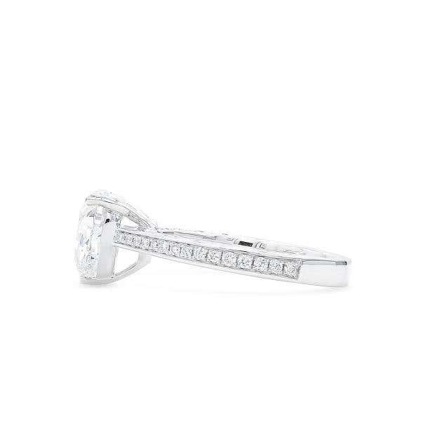 White Diamond Ring, 2.70 Ct. TW, Heart shape, GIA Certified