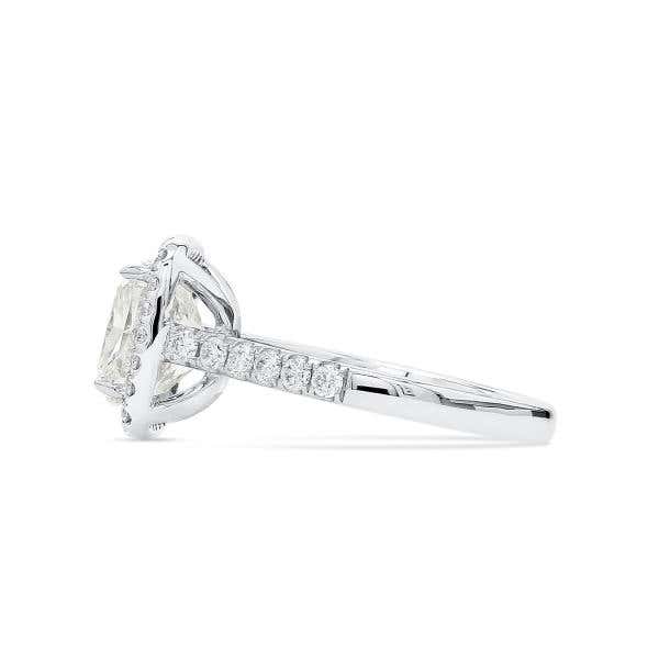 White Diamond Ring, 3.21 Ct. (3.76 Ct. TW), Cushion shape, GIA Certified, 2215205908