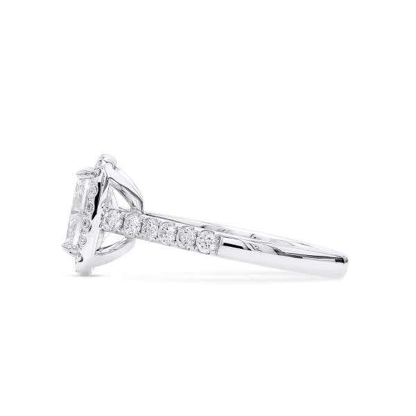 White Diamond Ring, 2.01 Ct. (2.54 Ct. TW), Cushion shape, GIA Certified, 2215085673