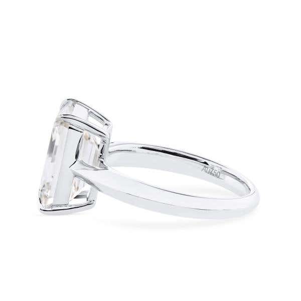 White Diamond Ring, 5.12 Carat, Emerald shape, GIA Certified, 2404741428