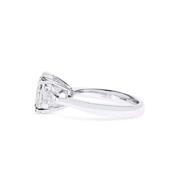 White Diamond Ring, 3.20 Ct. (3.49 Ct. TW), Cushion shape, GIA Certified, 2151526158